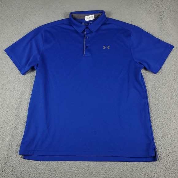 Under Armour Other - Under Armour Polo Shirt Mens Size XL Blue Golf Casual Short Sleeve *